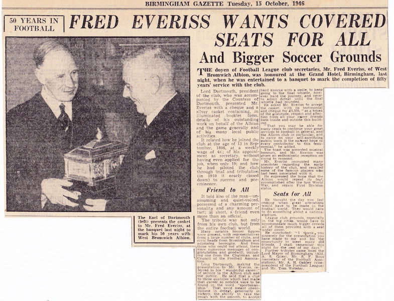 29-1946-15.10-Fred Everiss -50 years presentation